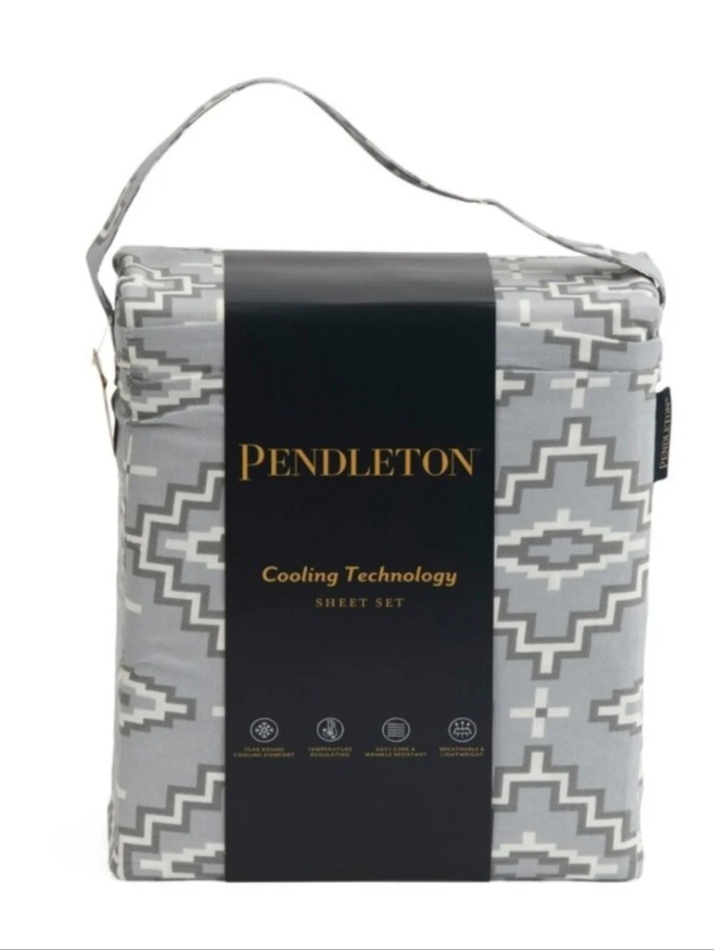 Pendleton Cooling Technology Twin Sheet Set In Grey Aztec